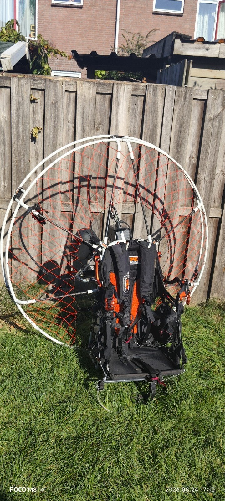 Fly Products paramotorset, Ophalen, Zo goed als nieuw, Scherm