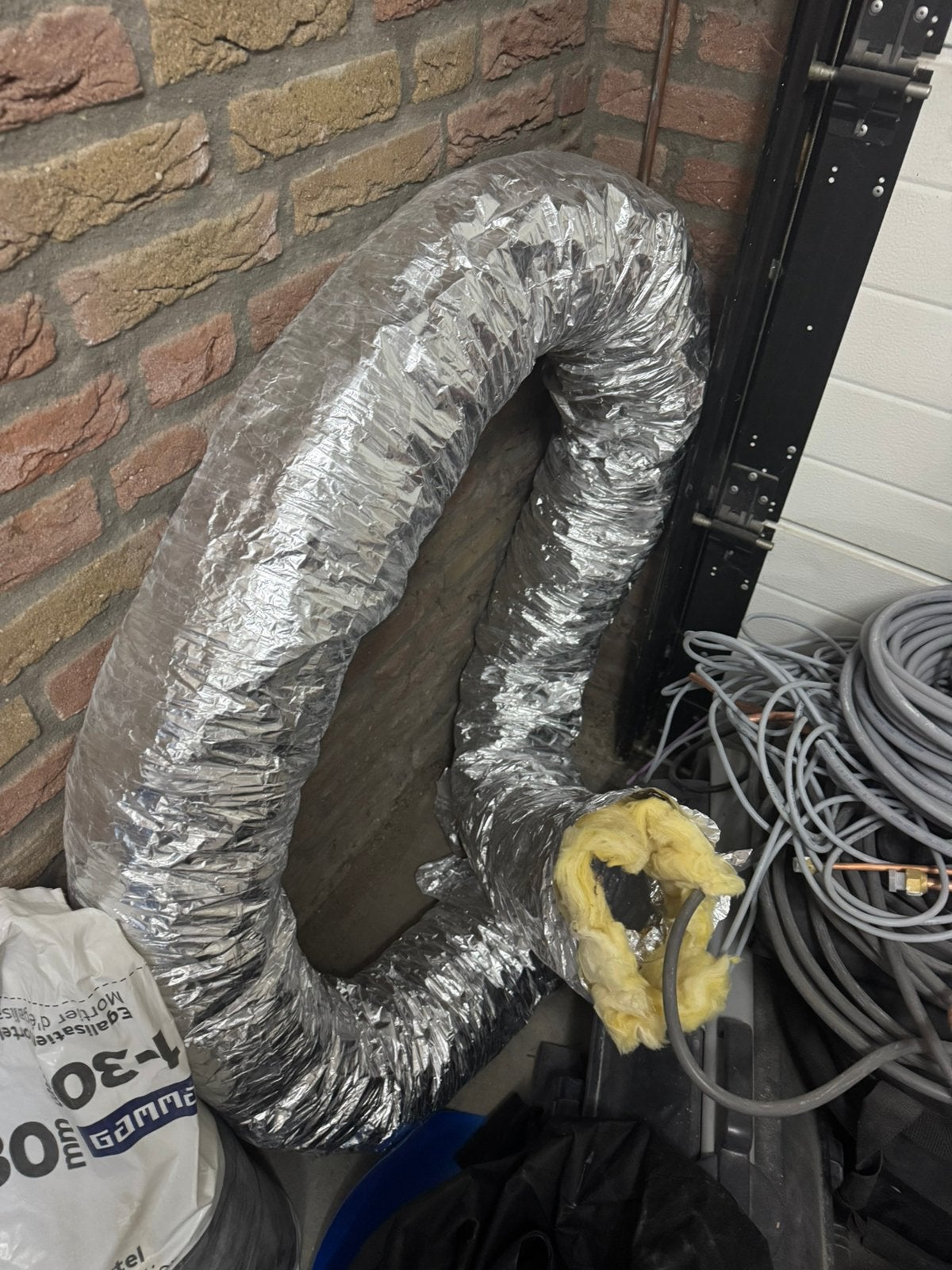 Geïsoleerde slang 125 mm, Ophalen, Zo goed als nieuw, Afzuiger