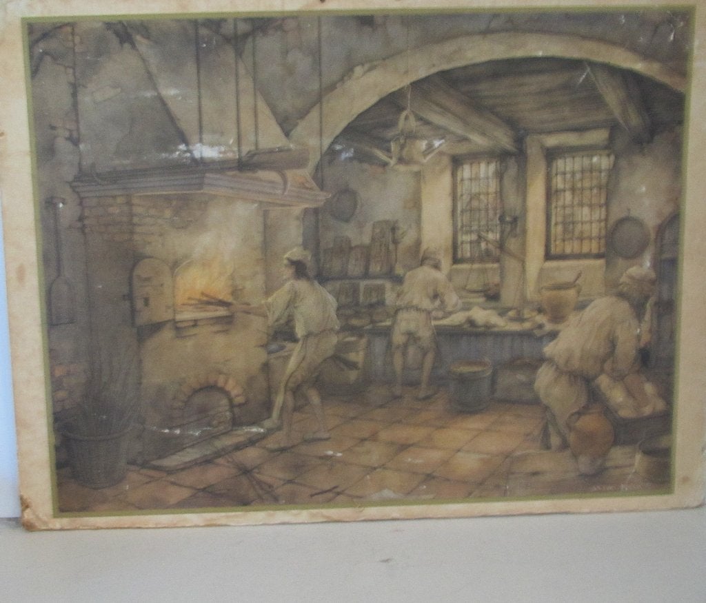 Kalenders Anton Pieck (  BAKKERSPLATEN), Diversen, Ophalen, Maandkalender, Gebruikt