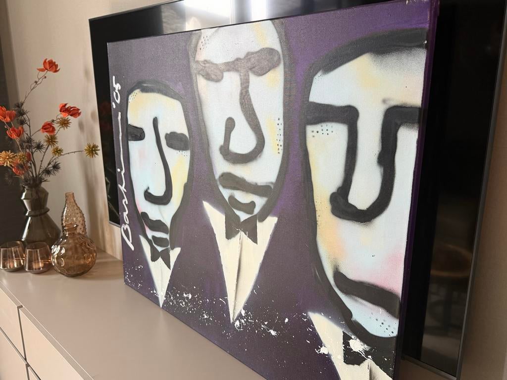 Uniek schilderij 'Bastiaan '05' - Moderne kunst, Ophalen of Verzenden
