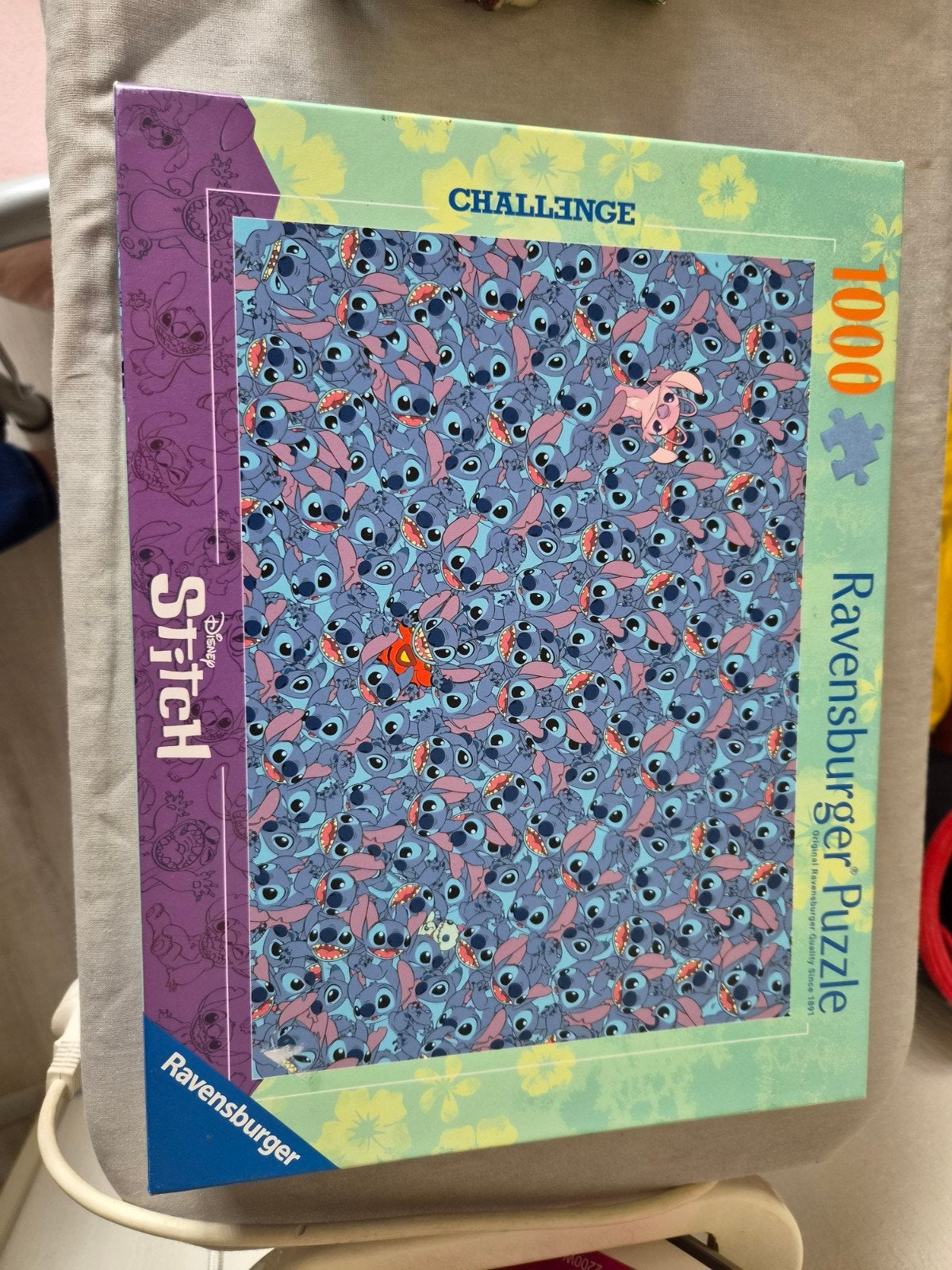 Ravensburger Disney Stitch Challenge Puzzel 1000 stukjes, Hobby en Vrije tijd, Een of twee spelers, Ophalen of Verzenden, Zo goed als nieuw