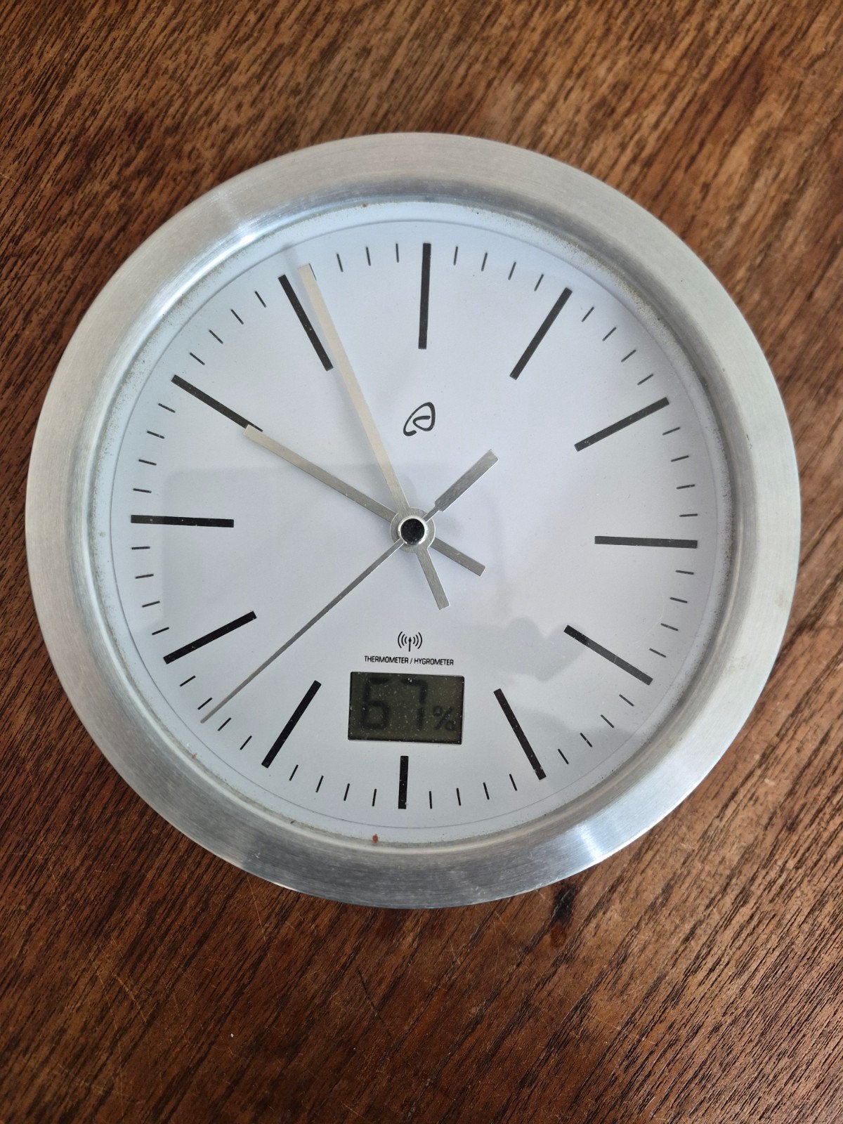 Auriol Wandklok met Thermometer en Hygrometer, Ophalen of Verzenden
