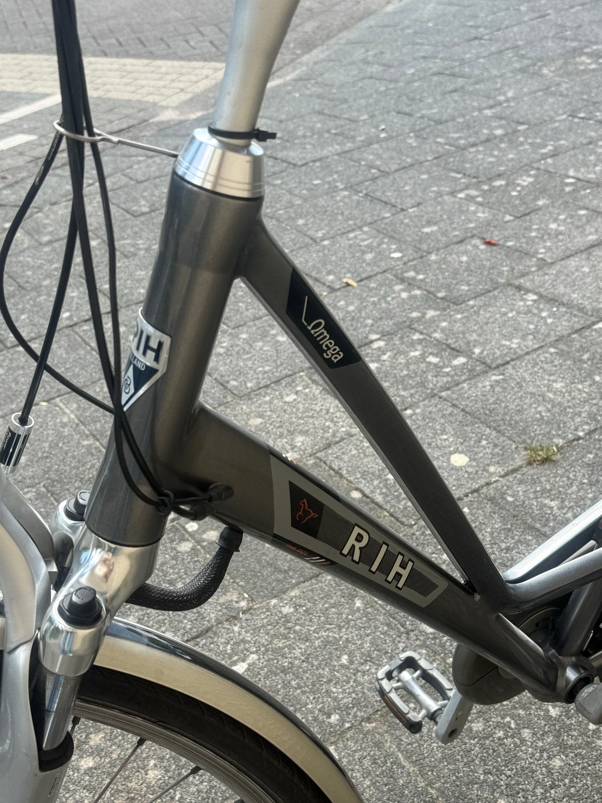 RIH Omega elektrische fiets - grijs antraciet , Gebruikt, Ophalen of Verzenden, Gebruikt, Overige merken