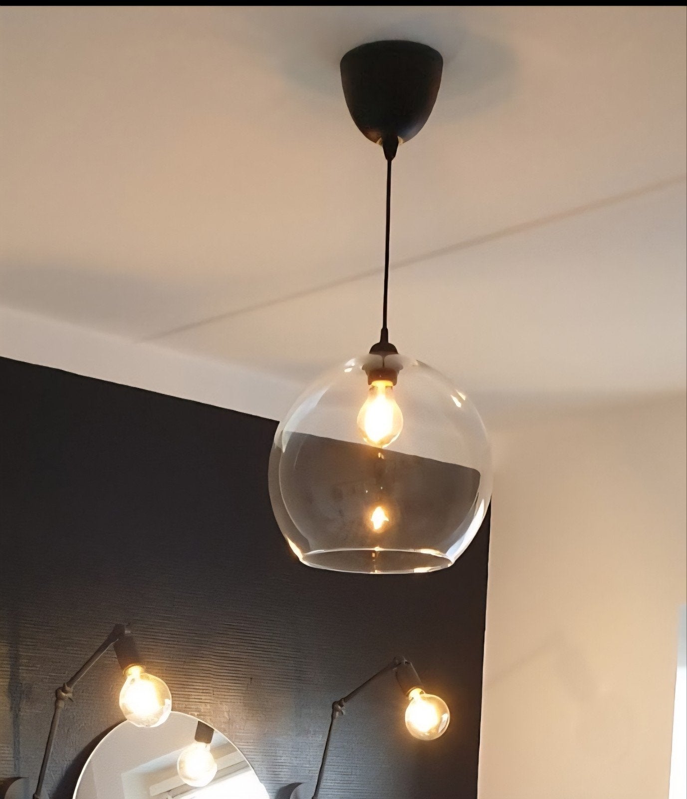 Mooie nette IKEA hanglamp in goede staat, Huis en Inrichting, Ophalen, Modern, Scandinavisch, E27 (groot), Zo goed als nieuw
