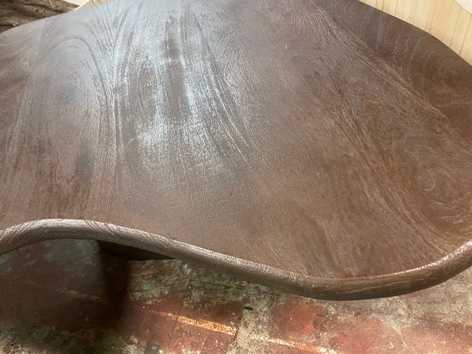 Organische Bijzettafel 80x80 Massief Mangohout, Ophalen, Minder dan 45 cm, Nieuw, 75 cm of meer