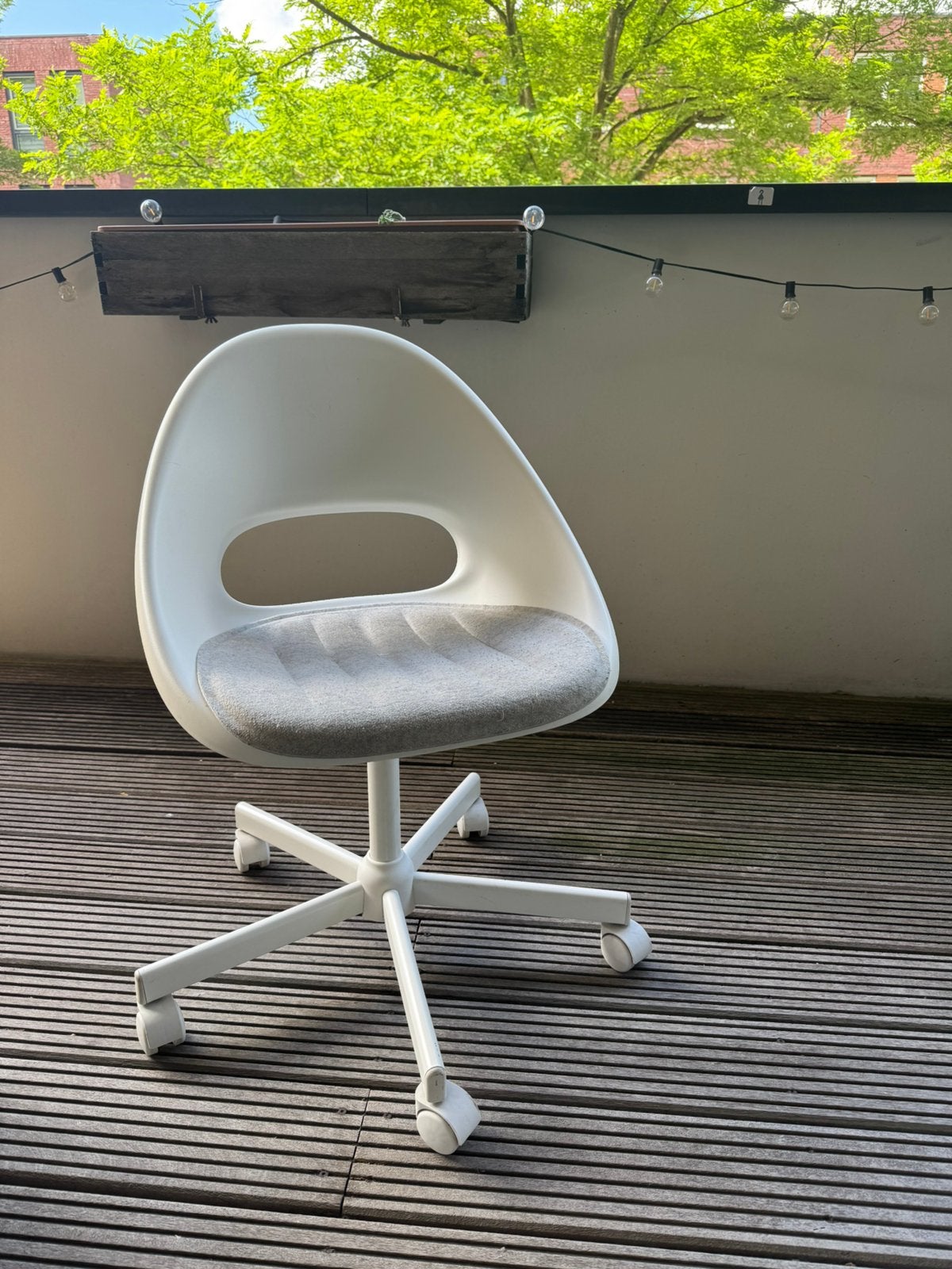 Malskär deskchair Ikea, Huis en Inrichting, Bureaustoelen, Ophalen, Gebruikt, Wit, Bureaustoel