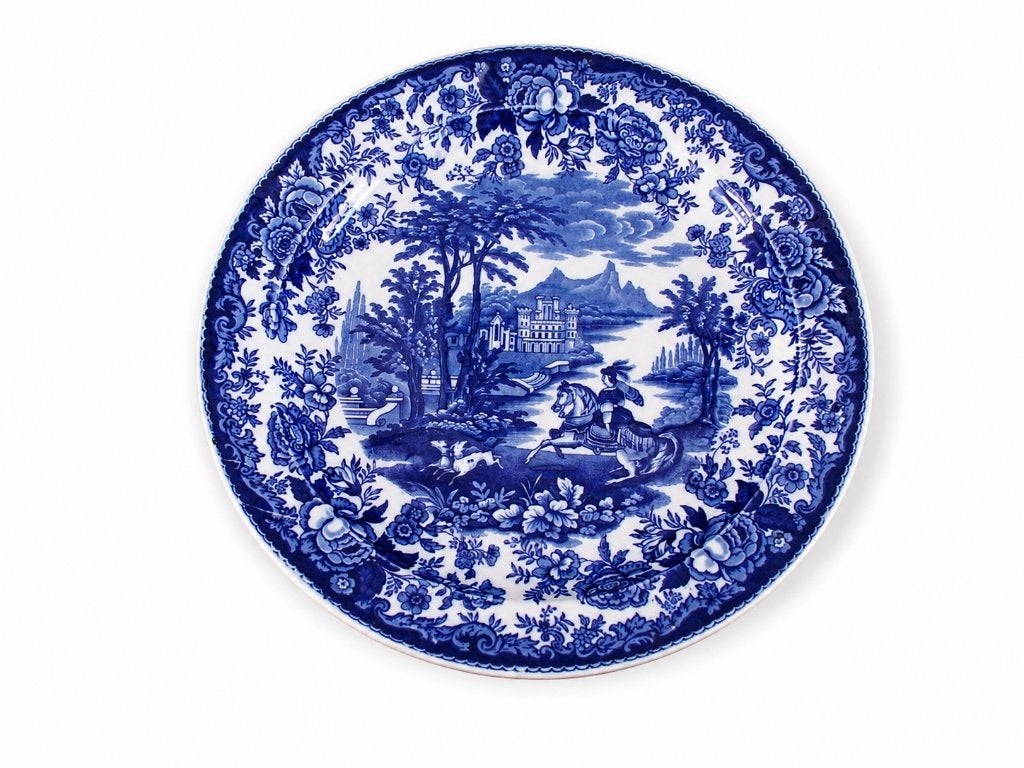 Amazone Petrus Regout grote schotel 31cm, Antiek en Kunst, Ophalen of Verzenden
