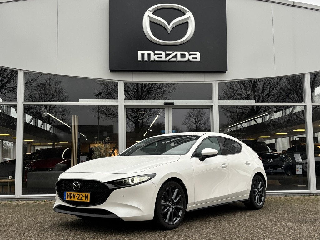 Mazda 3 2.5 e-SkyActiv-G M Hybrid 140 Exclusive-line NL- Aut, Voorwielaandrijving, 12 maanden, Stof, Gebruikt
