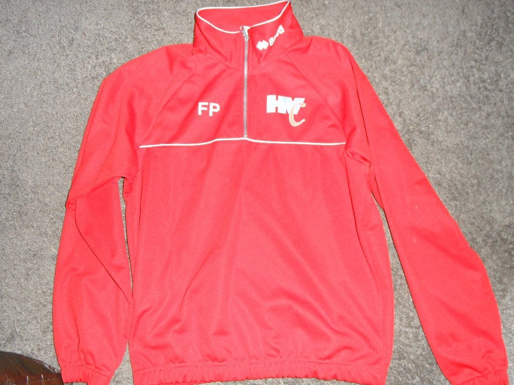 ERREA trainingsjack, felrood, maat M, Maat 48/50 (M), Ophalen of Verzenden, Zo goed als nieuw, Voetbal
