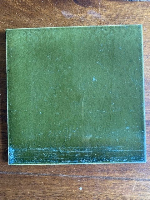 Gezocht: Groene wandtegels jaren '30 (15,2x15,2 cm), Doe-het-zelf en Verbouw, Gebruikt, Minder dan 20 cm, Minder dan 5 m², Wandtegels