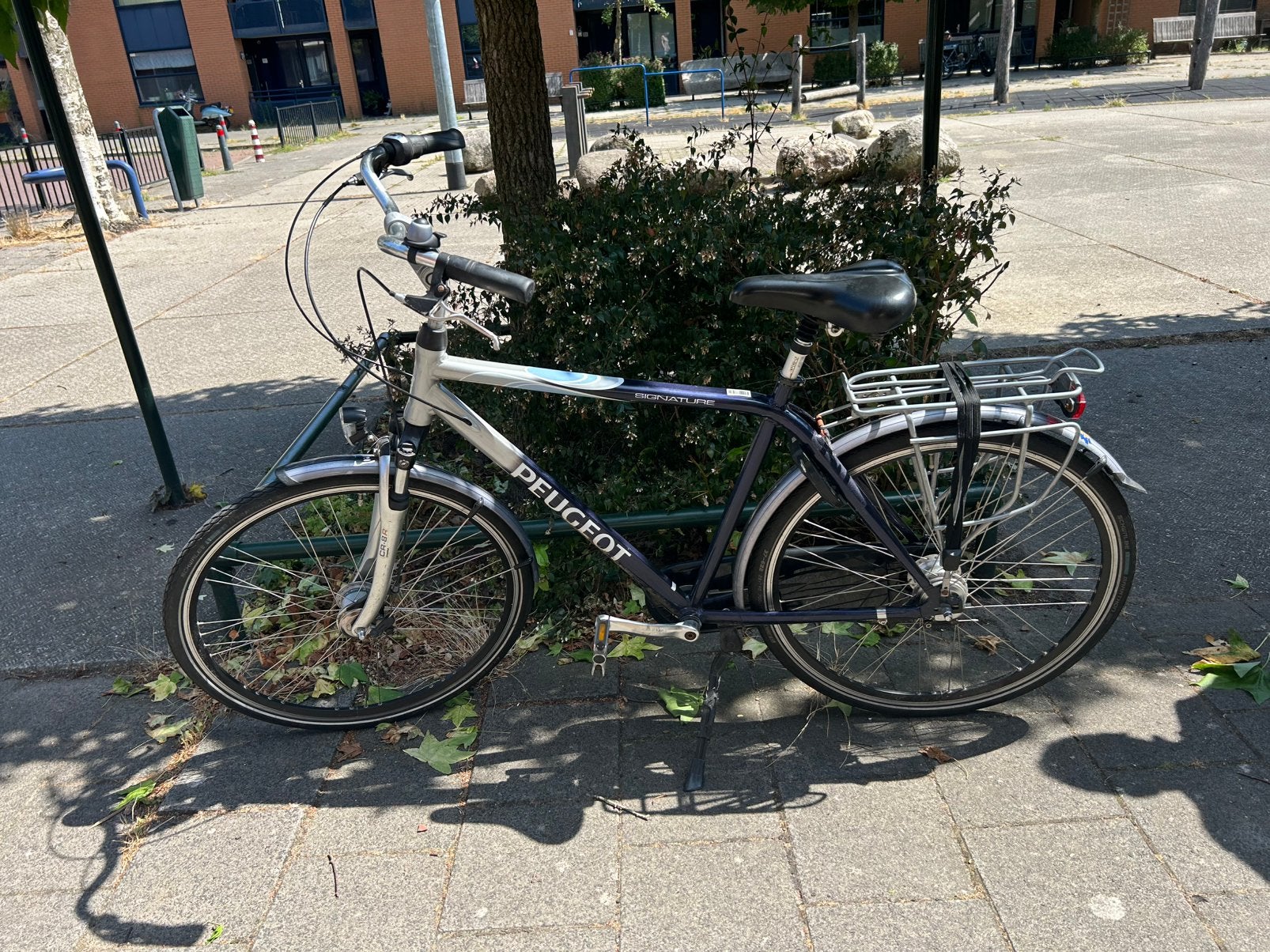 Herenfiets Peugeot 28 inch, Fietsen en Brommers, Gebruikt, Velgrem, Versnellingen, Ophalen