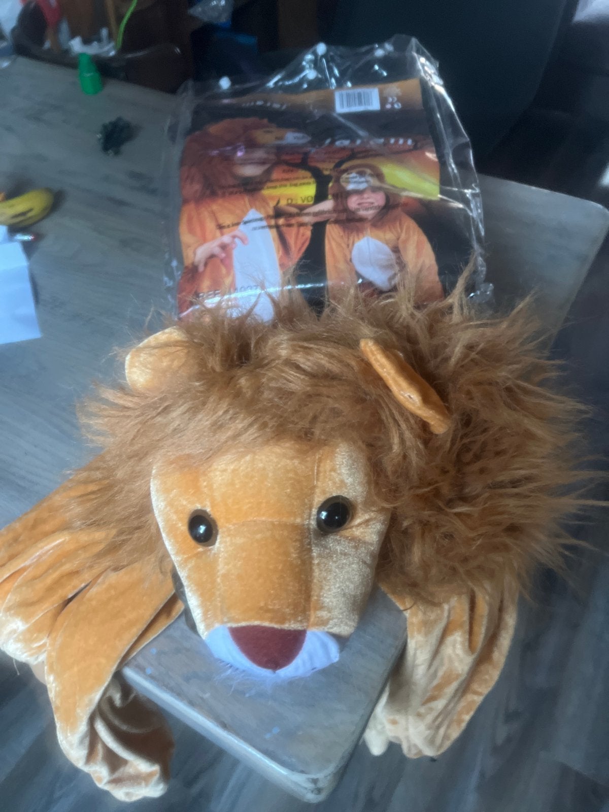 Dierenpak Leeuw Maat 128, Ophalen of Verzenden, Zo goed als nieuw, Jongen of Meisje, Overige typen