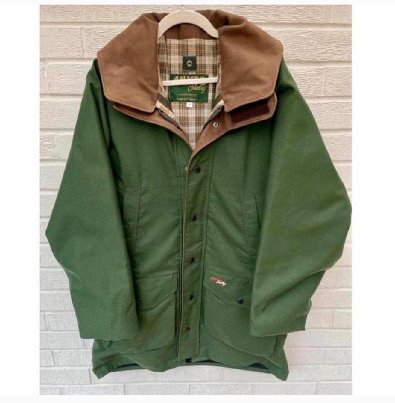 Vintage MUSTO COUNTRY herenjas regenjas heren Jas groen M, Kleding | Heren, Jassen | Winter, Maat 48/50 (M), Ophalen of Verzenden