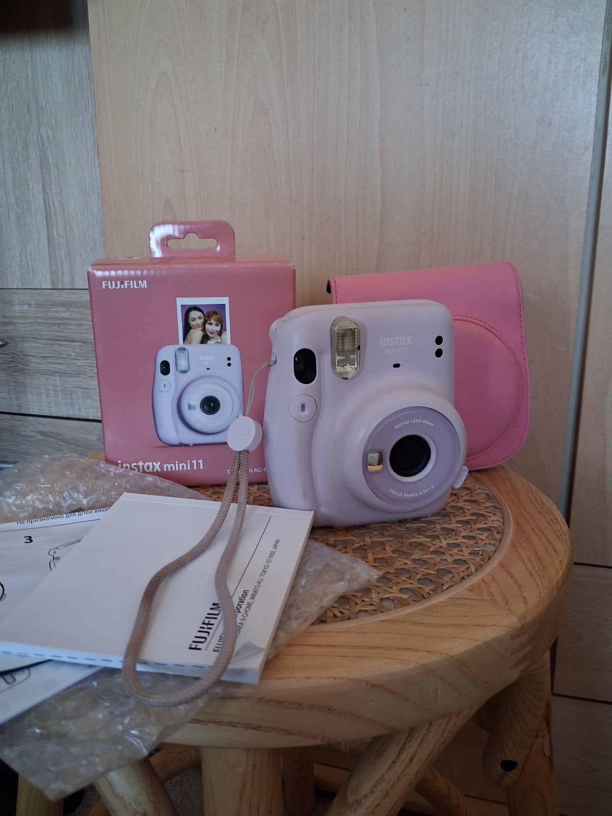 Fujifilm Instax Mini 11 complete set, Audio, Tv en Foto, Fotocamera's Digitaal, Gebruikt, Verzenden, Handleiding, Fujifilm