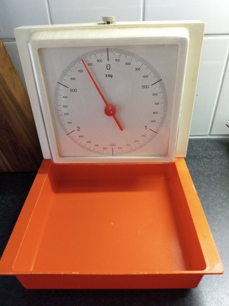 brabantia keukenweegschaal retro, Keukenweegschaal, Ophalen of Verzenden, Gebruikt, Minder dan 10 kg