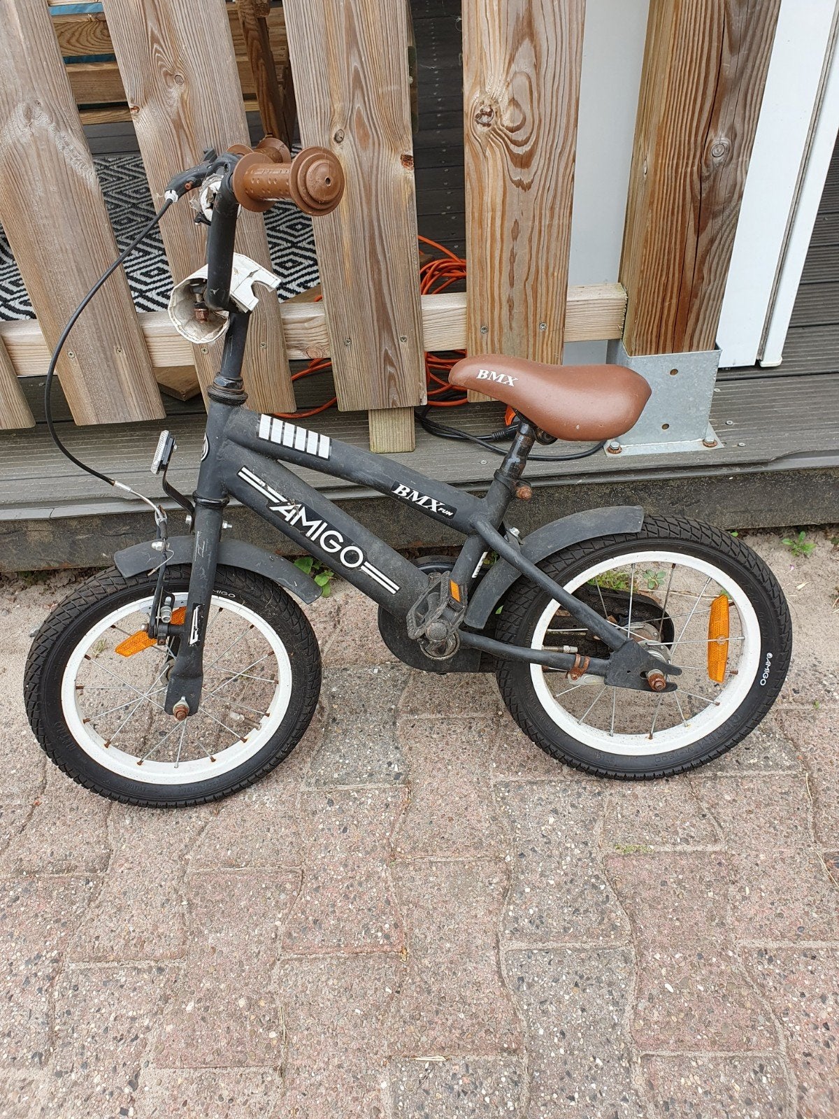 Stoere jongensfiets 14 inch - Amigo BMX Fun, Fietsen en Brommers, Ophalen, Gebruikt, Minder dan 16 inch, Amigo