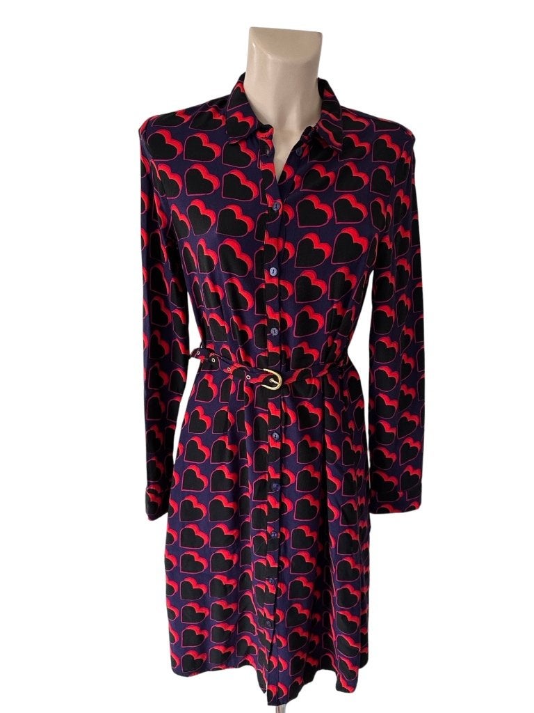 Fabienne Chapot jurk S, Kleding | Dames, Jurken, Ophalen of Verzenden, Zo goed als nieuw, Rood, Onder de knie