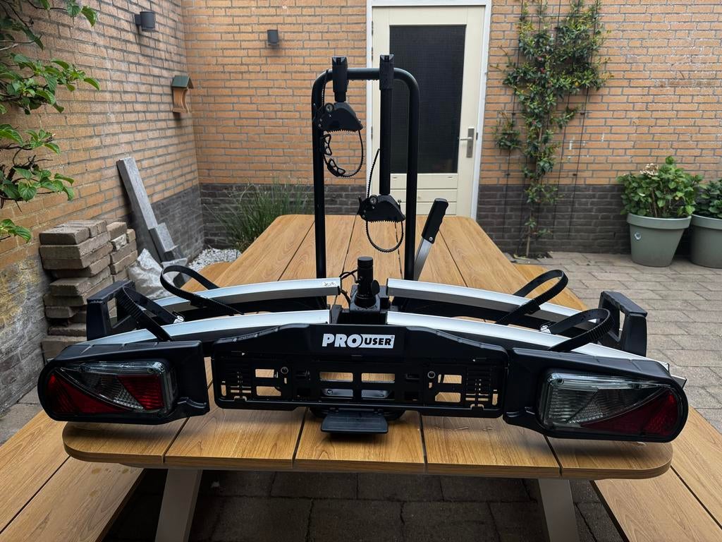 ProUser Hybrid Fold 2 fietsendrager voor 2 fietsen, Auto diversen, Fietsendragers, Ophalen, Zo goed als nieuw, 2 fietsen, Trekhaakdrager