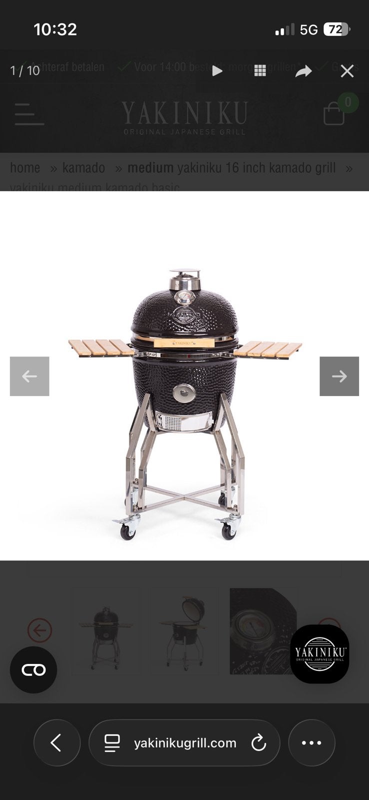 Yakiniku kamado grill bbq medium NIEUW, Ophalen, Nieuw