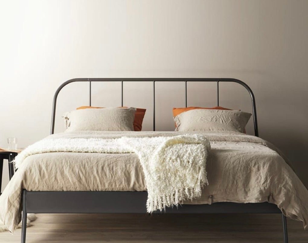 Kopardal metalen bed 160x200 inclusief lattenbodem en matras, Gebruikt, Tweepersoons, Ophalen of Verzenden, 200 cm