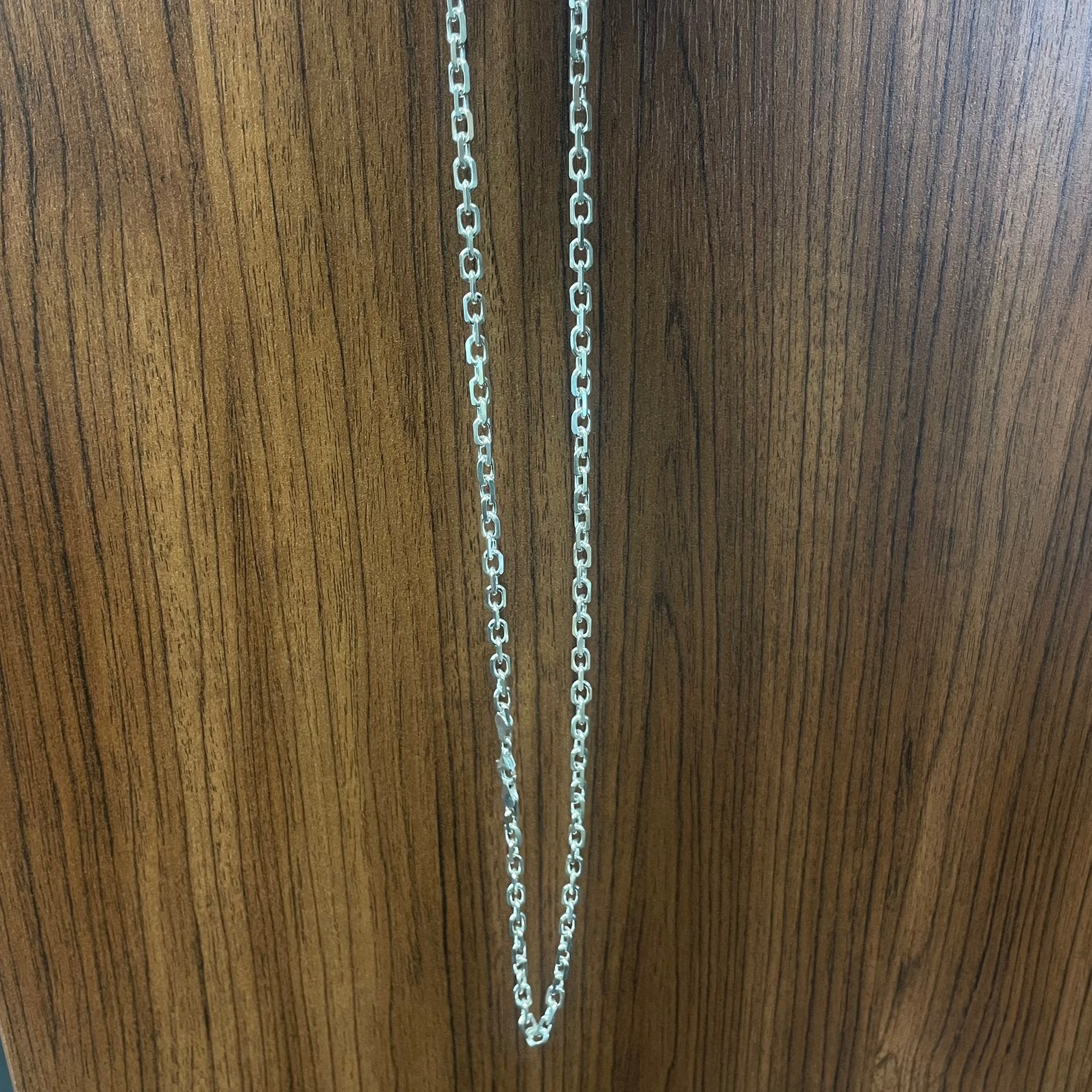 Zilveren dikke paperclip ketting, Sieraden, Tassen en Uiterlijk, Kettingen, Ophalen of Verzenden, Nieuw, Zilver, Zilver