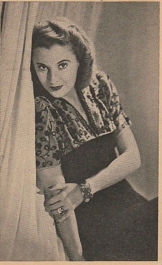 MEISJE JURK JAREN 40 ZEER MOOI OUDE KAART KO620, Ophalen of Verzenden, 1940 tot 1960, Ongelopen, Overige thema's
