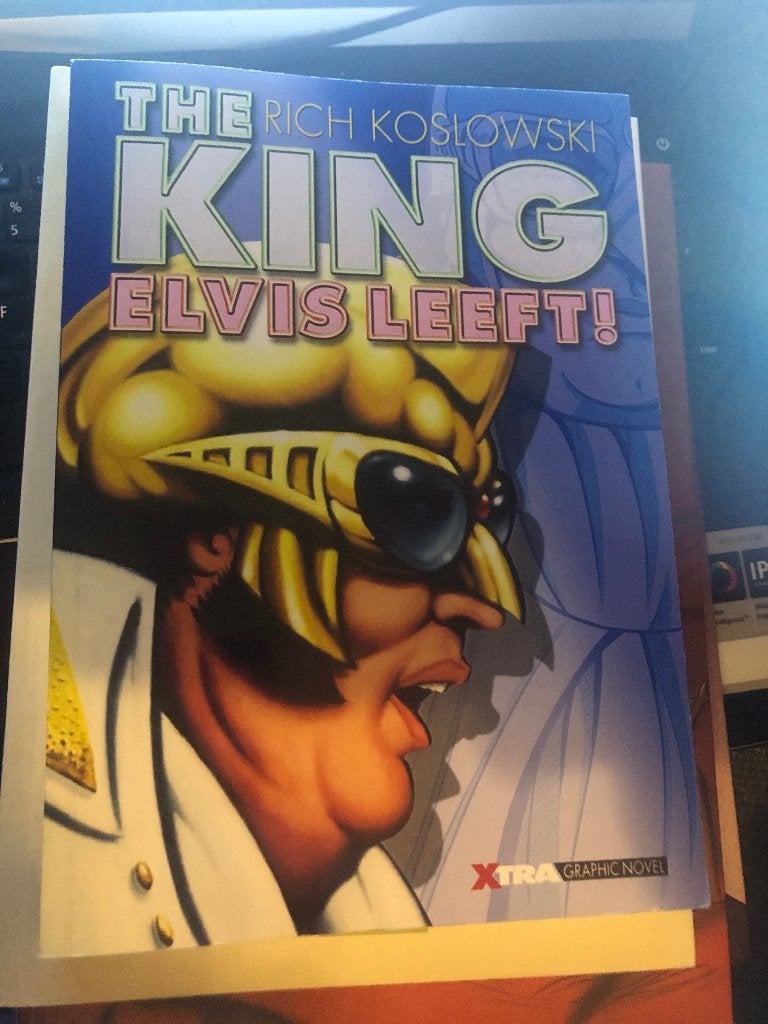 The King - Elvis leeft! Krasje k2, Eén stripboek, Ophalen of Verzenden
