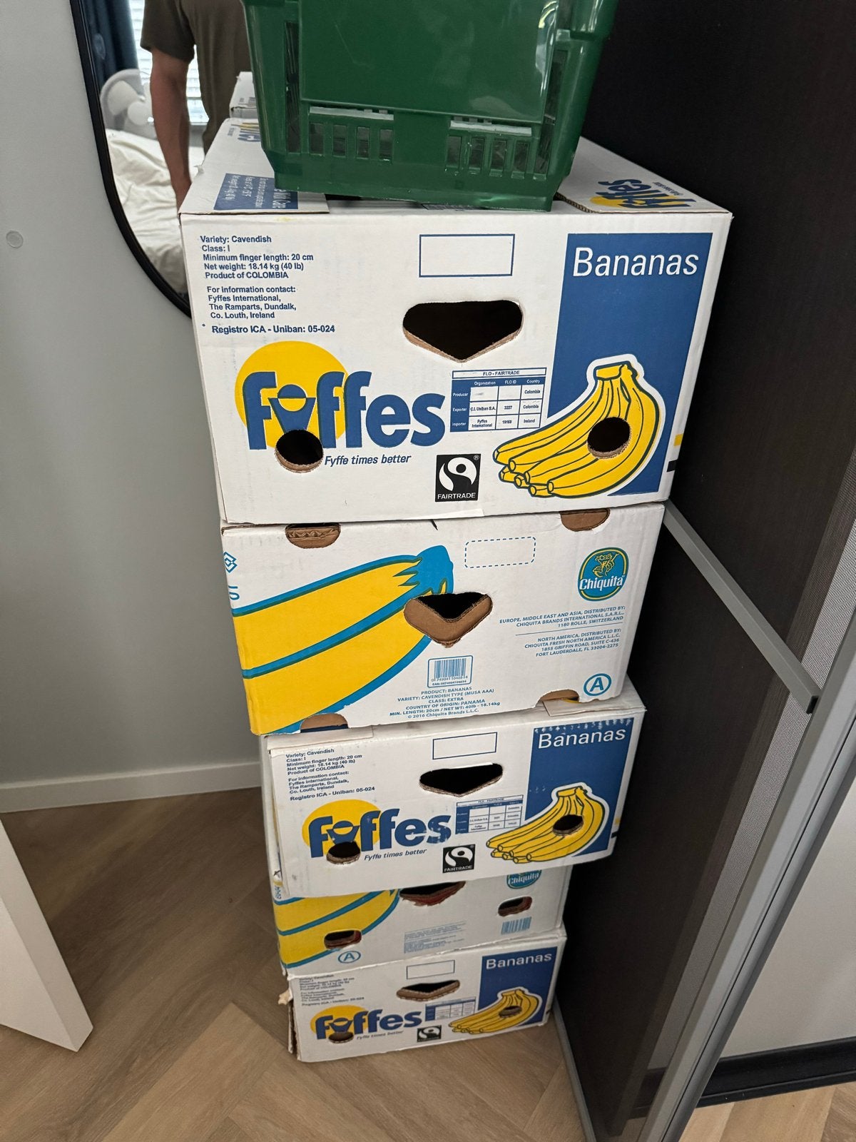 5x Bananen dozen verhuizen - gebruikt, stevig, Ophalen, Doos, Minder dan 35 cm