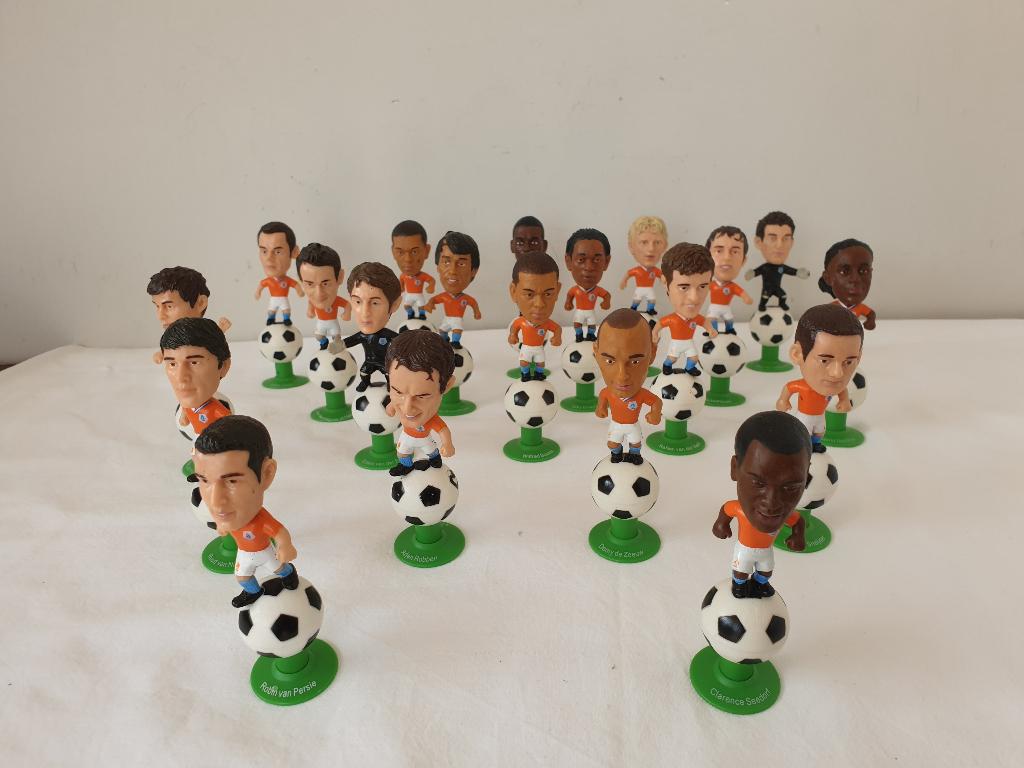 20 voetbalpoppetjes. Spelers Nederlands elftal EK 2008., Verzamelen, Supermarktacties, Super de Boer, Ophalen of Verzenden