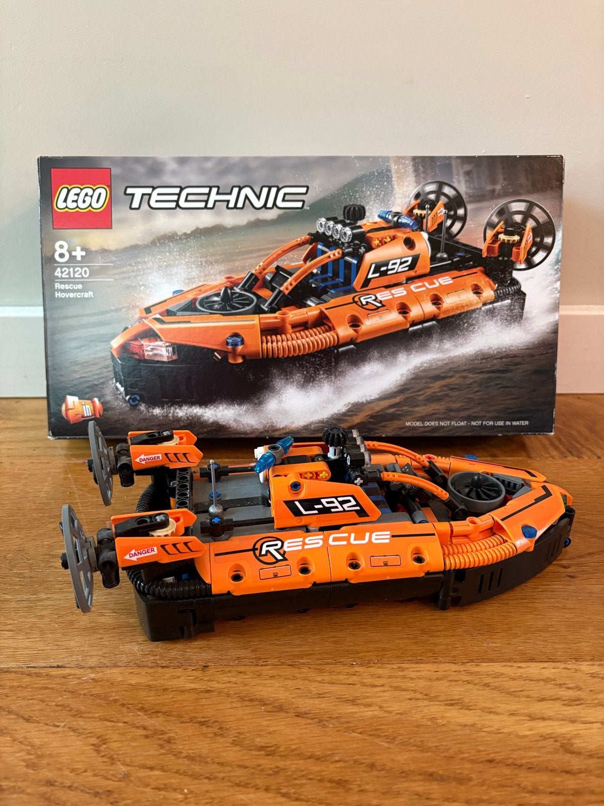 LEGO Technic 42120 Reddingshovercraft, Lego, Inclusief accessoires, Ophalen of Verzenden, Zo goed als nieuw