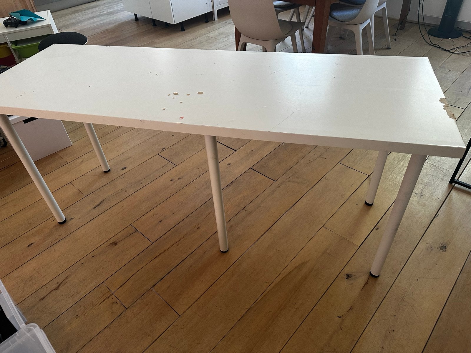 IKEA tafelblad met verstelbare poten - gratis af te halen, Ophalen, Gebruikt