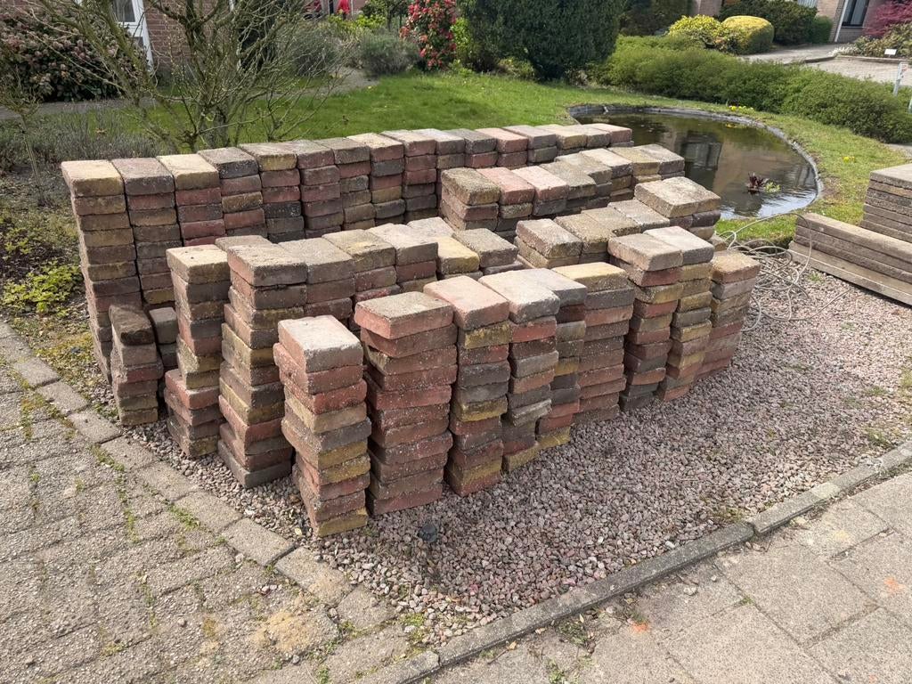 Diverse tegels en bandjes, Tuin en Terras, Tegels en Klinkers, Ophalen, Zo goed als nieuw, Beton, Terrastegels
