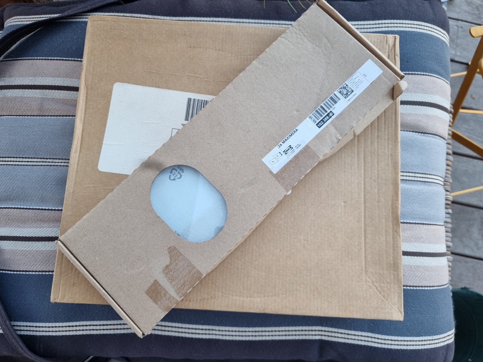 IKEA Maximera lade hoog 40x37 met glazen ladezijkant., Minder dan 50 cm, Wit, Nieuw, Ophalen of Verzenden