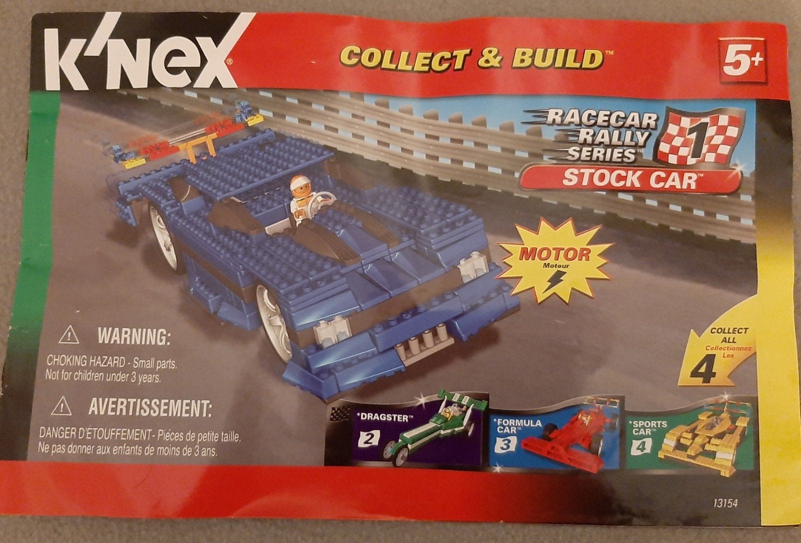 K'nex Racecar Rally Series (13154) Stock Car met motor, Ophalen of Verzenden, Zo goed als nieuw, K'nex