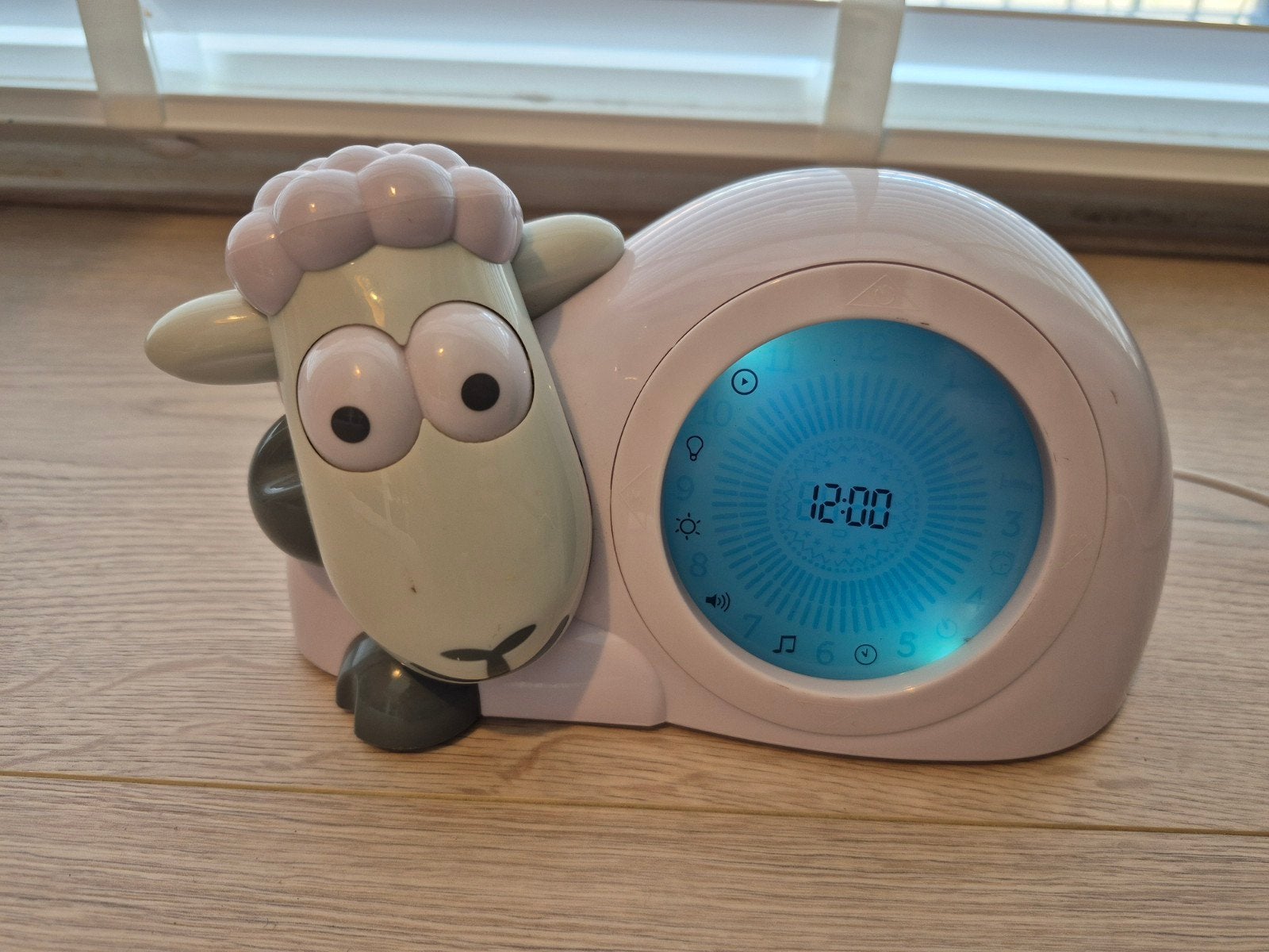 ZAZU Schaap Sam Slaaptrainer Wekker Nachtlampje, Ophalen of Verzenden, Zo goed als nieuw