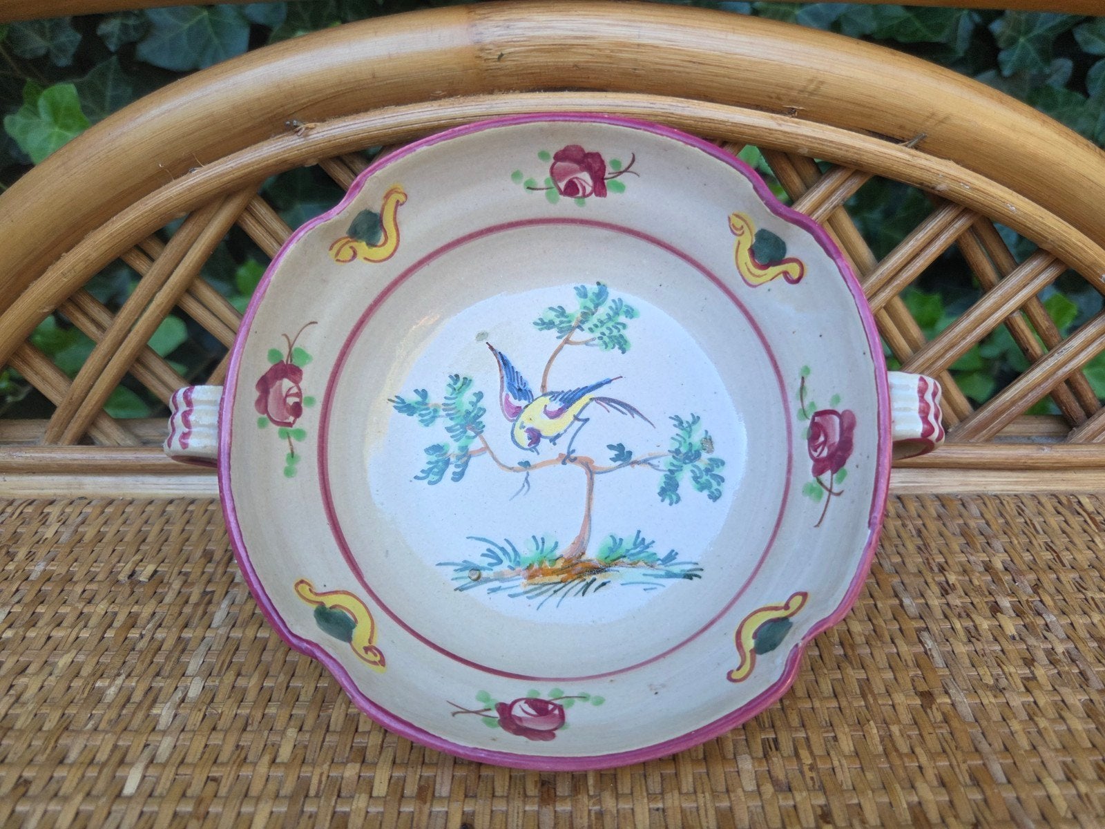Antieke Franse Faience Schaal / Kom, Ophalen of Verzenden