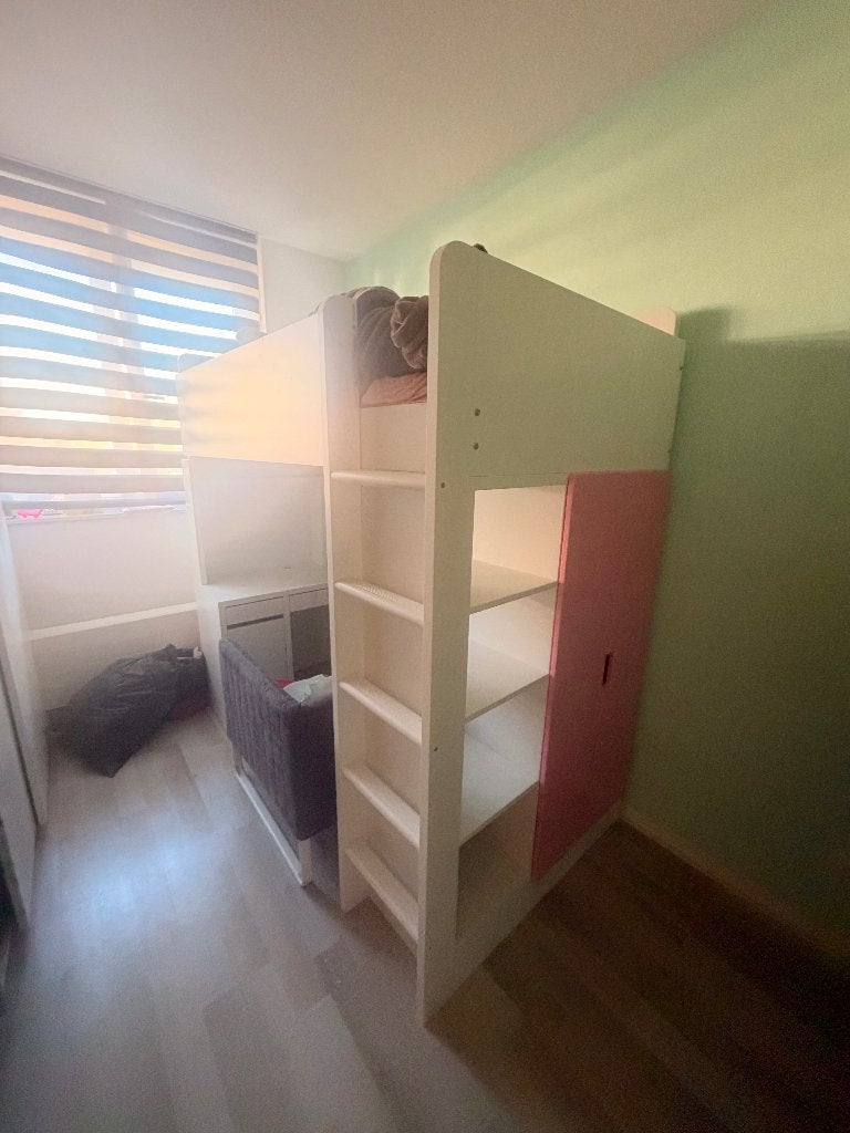 Hoogslaper van Ikea met matras, Ophalen, Gebruikt, 90 cm, 160 tot 180 cm