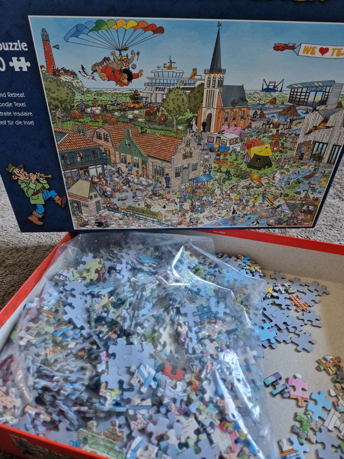 Puzzel van Haasteren Texel, Ophalen, 500 t/m 1500 stukjes, Zo goed als nieuw