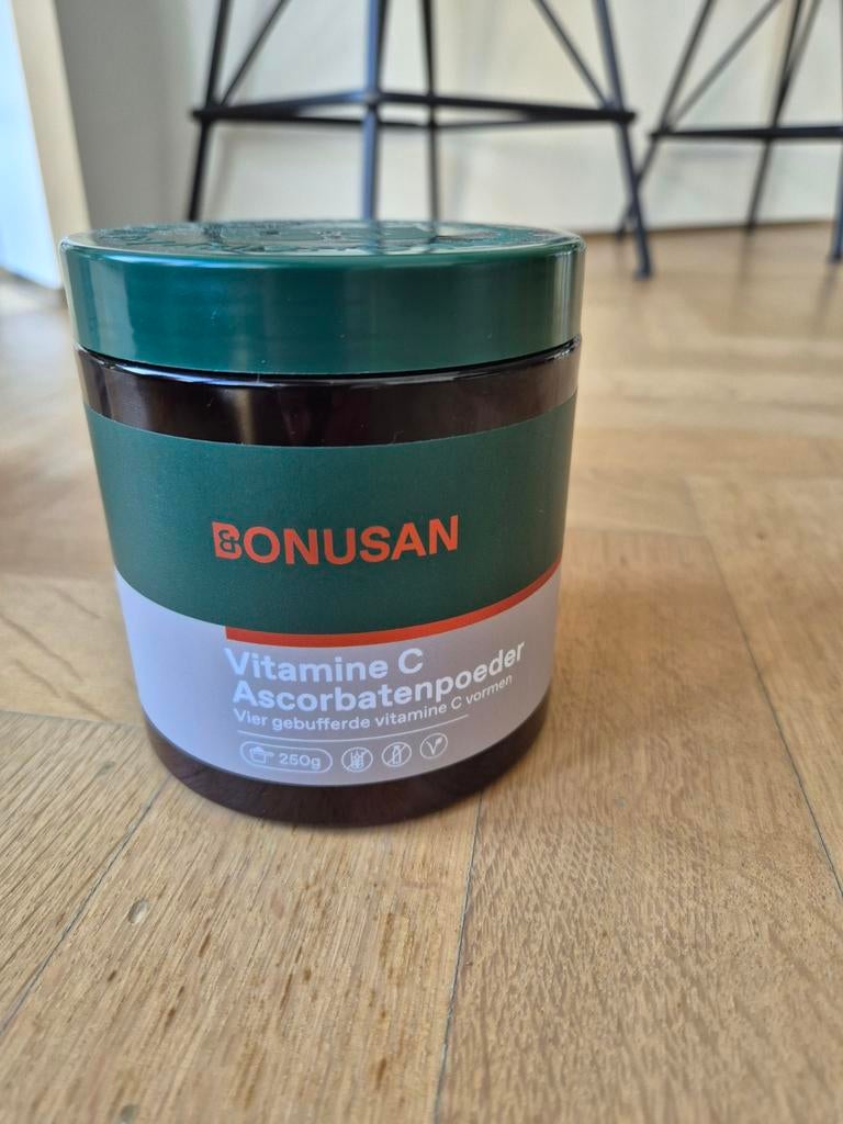 Bonusan Vitamine C Ascorbatenpoeder 250g, Ophalen of Verzenden, Nieuw, Poeder of Drank