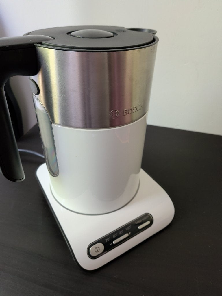 Bosch styline waterkoker wit, Witgoed en Apparatuur, Waterkokers, 1 tot 2 liter, Ophalen of Verzenden, Gebruikt
