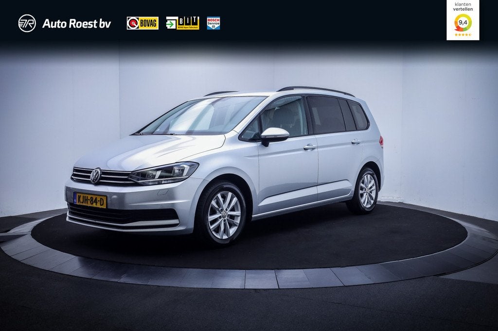 Volkswagen Touran 1.0 TSI 7pers COMFORTLINE NAVI | STOELVERW, Auto's, Volkswagen, Gebruikt, Zwart, 4 cilinders, Automatische klimaatregeling
