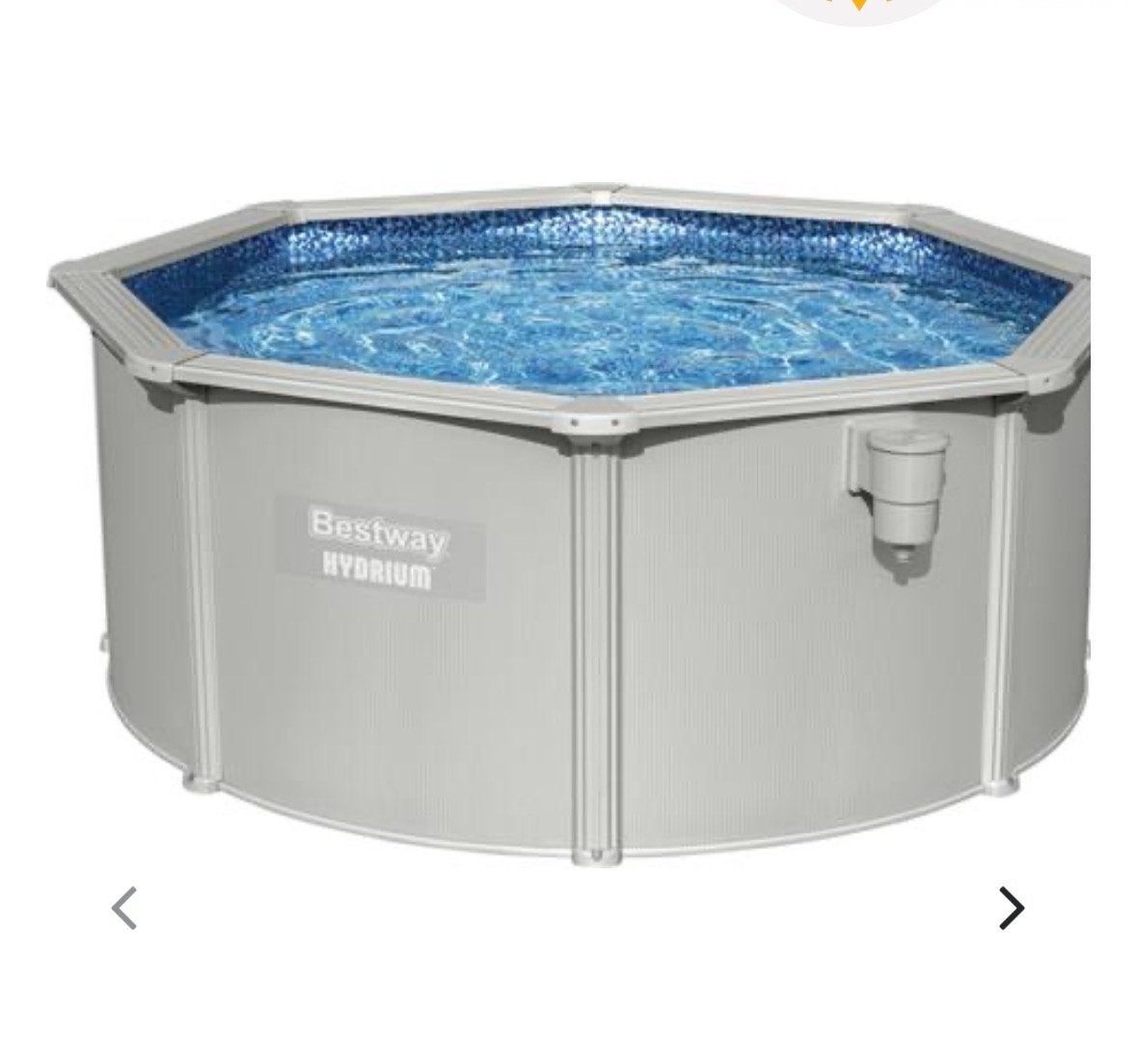 Bestway Hydrium Alderney Zwembad met complete toebehoren, Tuin en Terras, Zwembaden, Gebruikt, 200 tot 300 cm, Rond, Opzetzwembad
