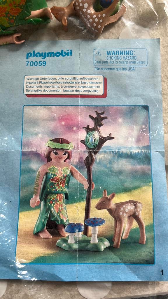 Playmobil nimf en hertje 70059, Ophalen, Zo goed als nieuw
