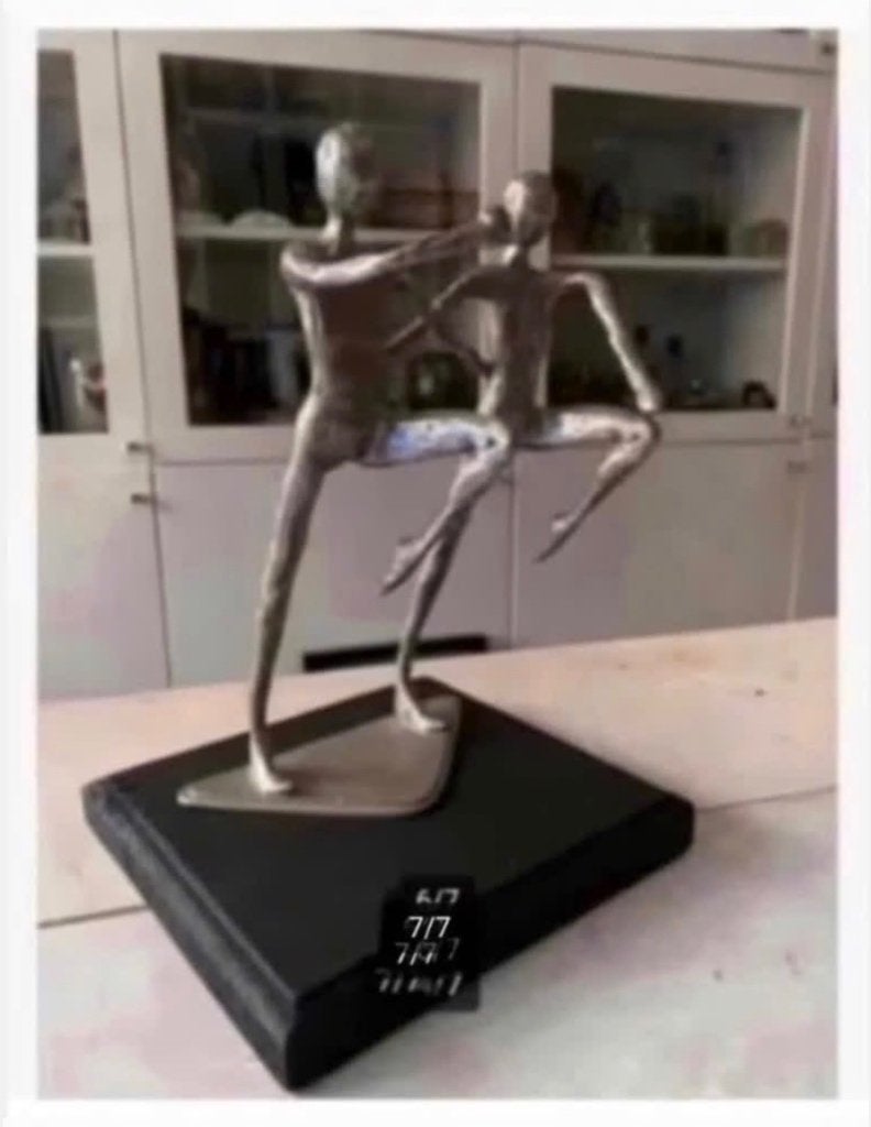 Bijzonder design beeld metaal “Dans, Samen, Ballet”, Ophalen of Verzenden