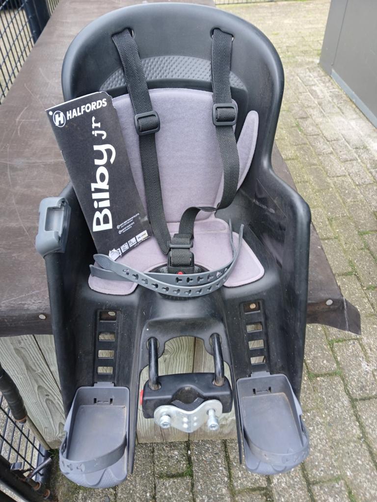 Polisport Bilby Jr. fietsstoeltje voor, Ophalen, Gebruikt, Voetsteuntjes