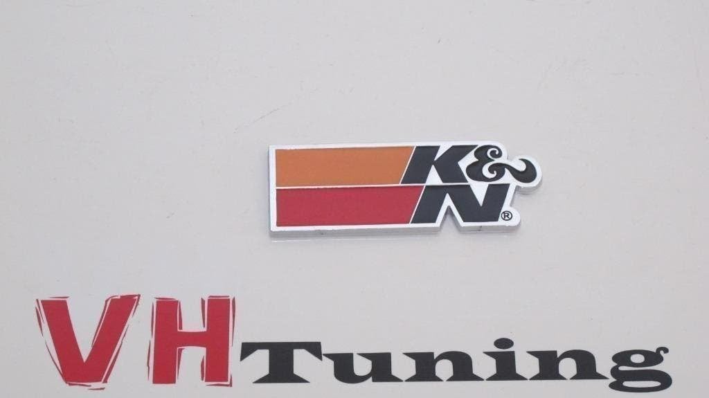K&N 3D logo metaal chroom zelfklevend 9CM, Ophalen of Verzenden