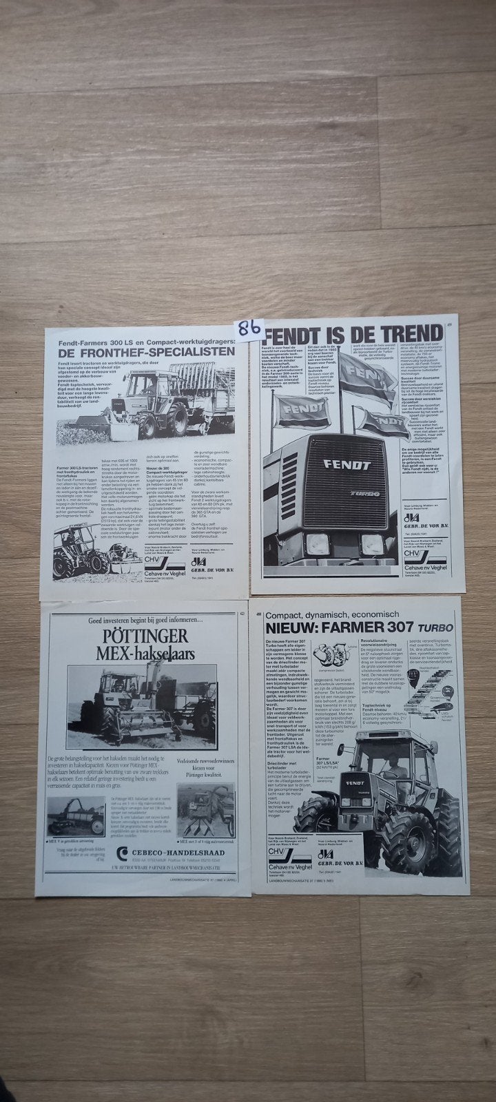 Af 86 : Fendt advertenties., Verzamelen, Ophalen of Verzenden, 1920 tot 1940, Tijdschrift