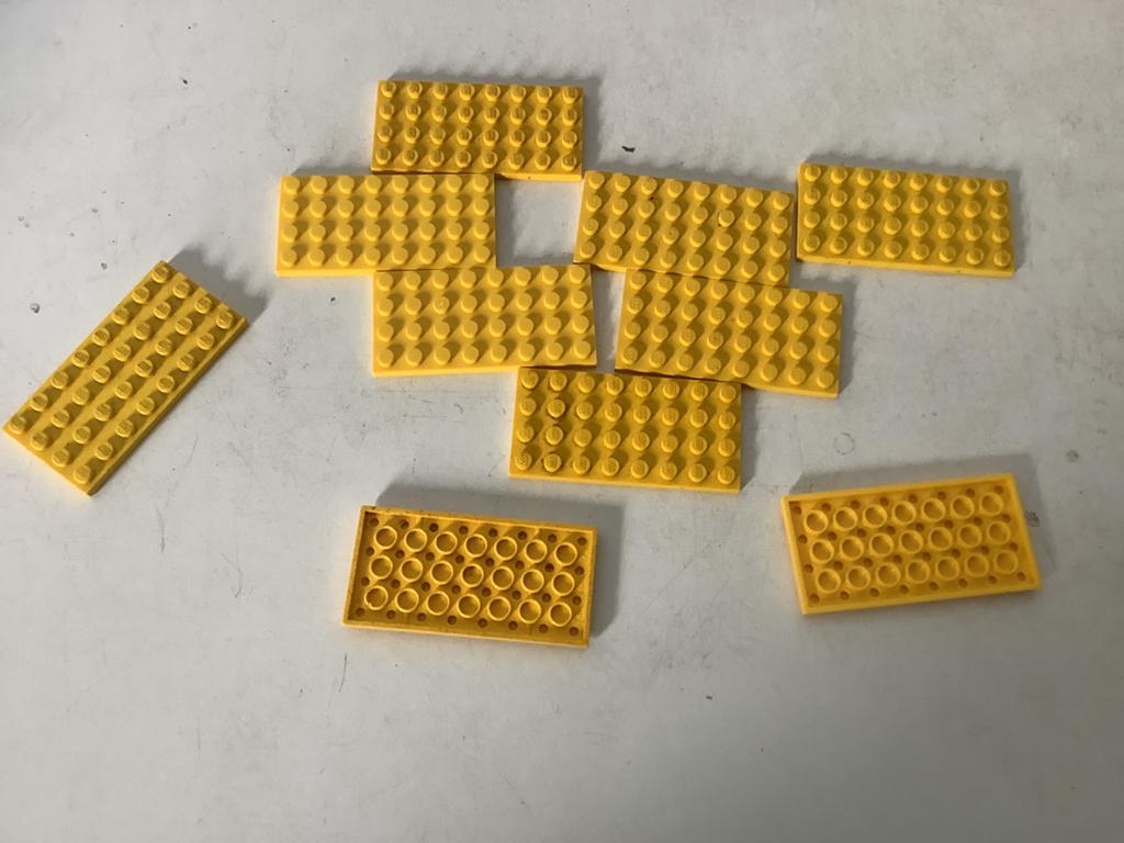 Lego plaat 4x8 geel, Ophalen of Verzenden, Gebruikt, Losse stenen, Lego