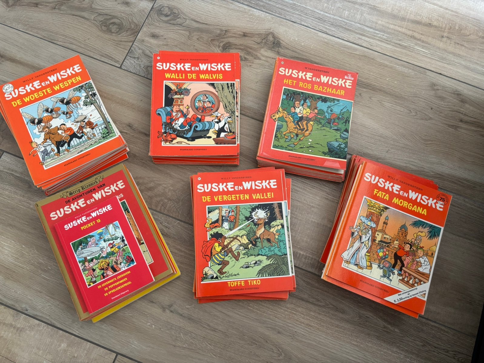Suske en Wiske stripboeken, Meerdere stripboeken, Ophalen, Gelezen, Willy Vandersteen