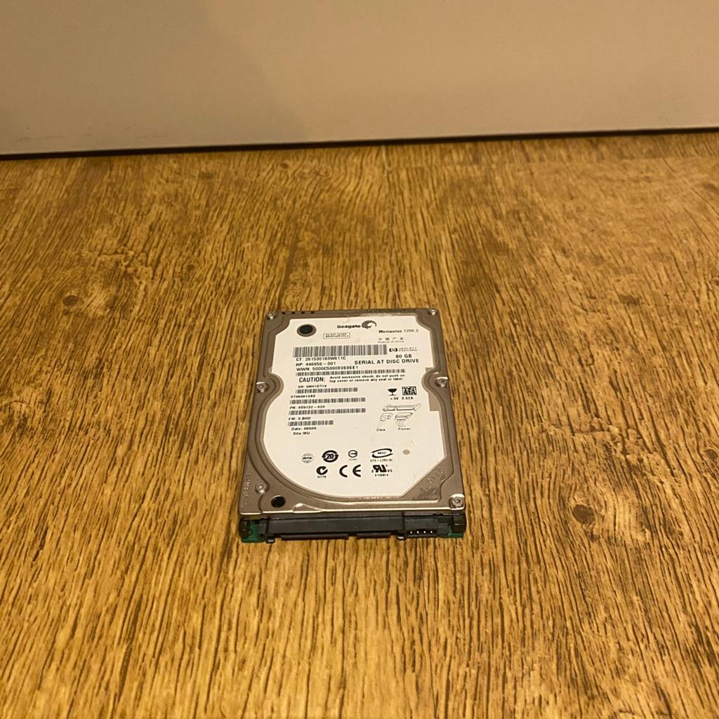 Seagate  80GB Hardeschijf 2,5 inch, Computers en Software, Harde schijven, Intern, Gebruikt, 80 GB, Ophalen of Verzenden